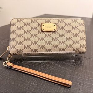 Michael Kors Brown and Gold Wallet